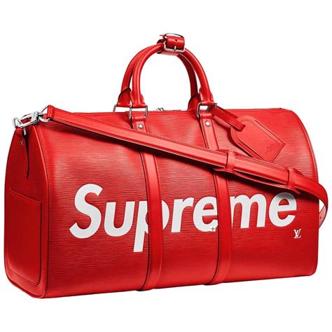 lv supreme duffle bag replica|louis vuitton red epi duffle.